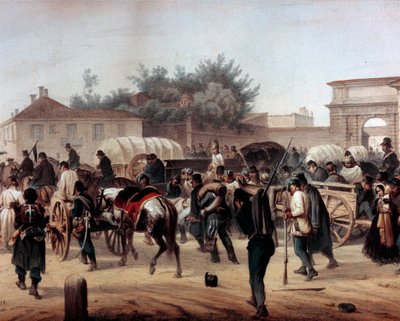 Risorgimento: The Five Days of Milan (Cinque giornate di Milano) (18-22 března 1848): toto je jedna z prvních epizod revolucí z roku 1848 (součást první italské války za nezávislost), která viděla vzestup Milánců. populace povstalců proti od Unknown artist