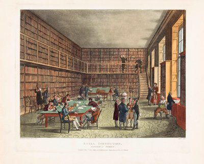 Knihovna královské instituce od Unknown artist