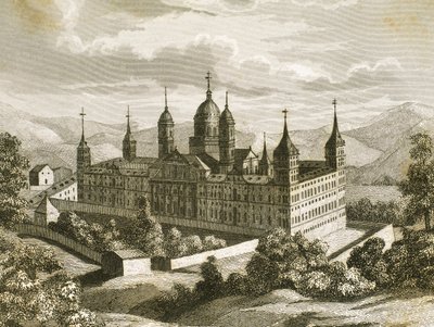 Královský klášter San Lorenzo de El Escorial, provincie Madrid, Španělsko od Unknown