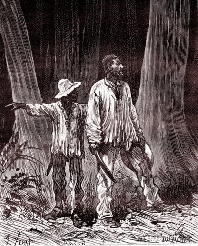 Lovci kaučuku ztracení v brazilské džungli od Unknown artist