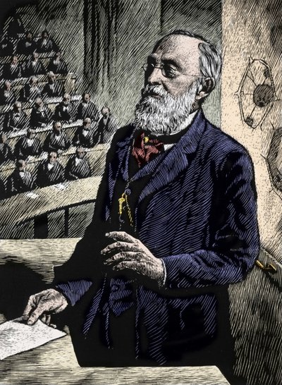 Rudolf Virchow (Virchow) (1821-1902), německý lékař a politik. od Unknown artist