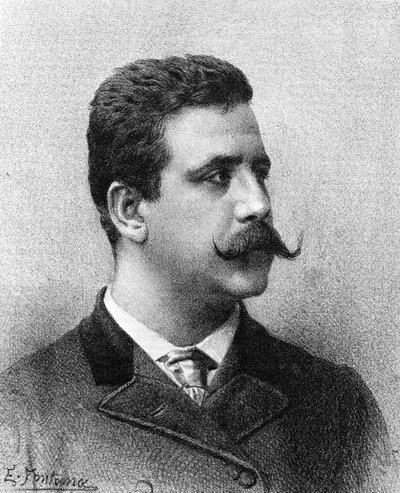 Ruggero Leoncavallo. Italský skladatel (1858 až 1919). od Unknown artist