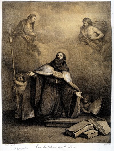 Svatý Augustin (354-430) - 19. století od Unknown artist