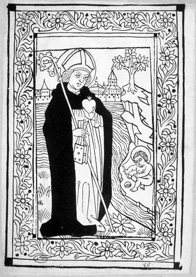 Saint Augustine - rytina od Unknown artist