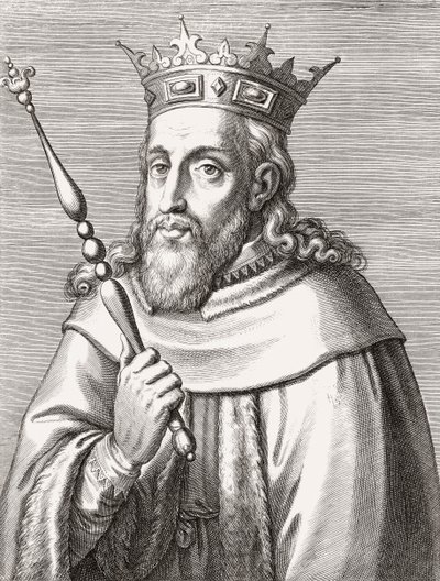 Sancho II, portugalský král. Portrét. od Unknown artist