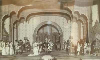 Scéna z divadla "le Faux Dmitri" od Alexandra Nikolajeviče Ostrovského (1823-1926). Divadlo Maly de Moscou. Photographie, annees 1870. Státní ústřední muzeum divadla A. Bakhrushina, Moskva Scéna z divadelní hry "False Dmitriy"" od Ale od Unknown artist