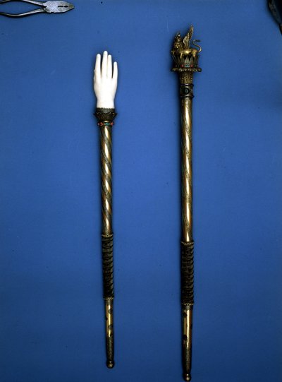 Žezla použitá (ruka spravedlnosti) pro korunovaci Napoleona, krále Itálie od Unknown artist