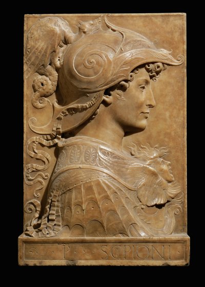 Scipio Africanus, římský vojevůdce, který během druhé piunické války porazil kartaginského vojevůdce Hannibala ... od Unknown artist