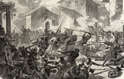 Druhá italská válka za nezávislost Bitva o Turbigo, 3. června od Unknown artist