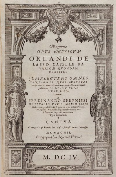 Noty Rockers od Rolanda de Lassus (1604) od Unknown artist