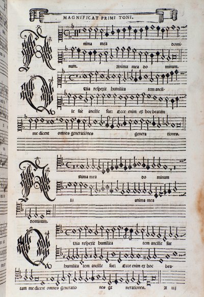 Notová stránka Magnificat od Giovanni Animuccia od Unknown artist