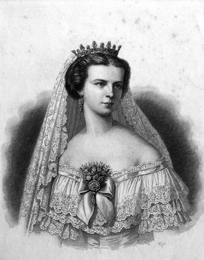 Sissi: Alžběta z Wittelsbachu nebo Alžběta Rakouská, imprese Rakouska a Uherska (1837-1898) od Unknown artist