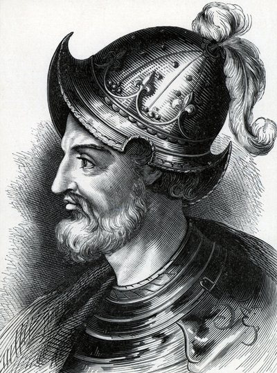 Štěpán z Blois (Stephen of England, c1097-1154), c1900 (rytina) od Unknown artist