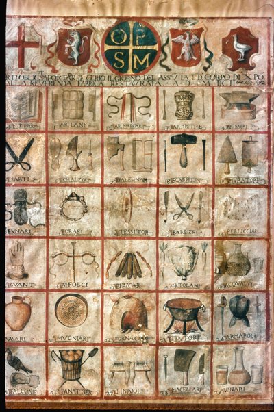 Symboly umění ve městě. Korporační stůl od Unknown artist