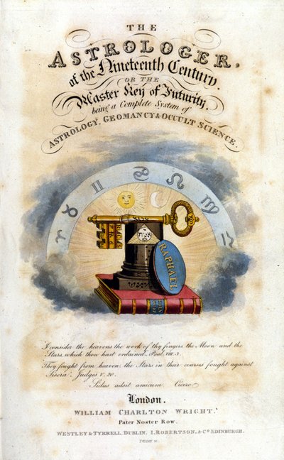 Astrolog devatenáctého století. Pojednání o astrologii a okultních vědách. 1825. od Unknown artist