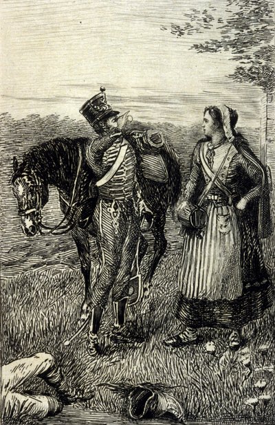 Kartuziánská parma ze Stendhalu. 19. století rytina. od Unknown artist