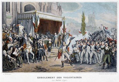 Zápis dobrovolníků, 22. července od Unknown artist