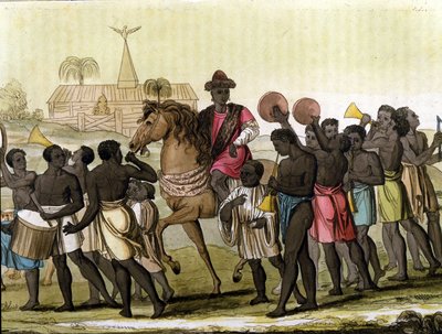 Král Beninu (Dahomey). od Unknown artist