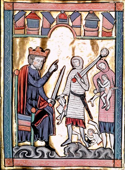 Miniatura Masakr neviňátek převzatá z „Liber Psalmorum Cum Calendario“ nebo „Psaltier à l