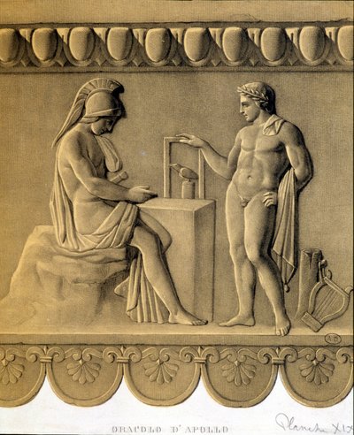 The Oracle of Apollo - faksimile řeckého basreliéfu od Unknown artist