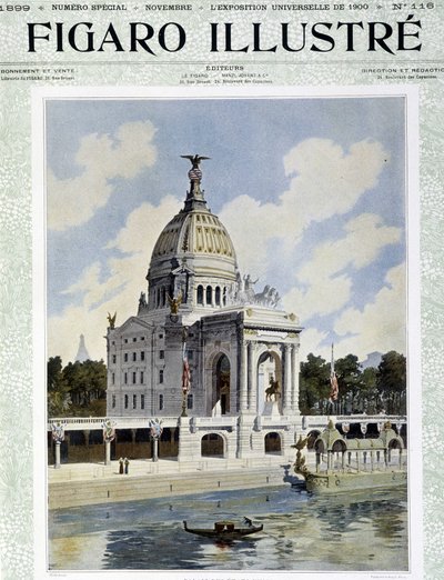 Palác Spojených států na Světové výstavě - v „“Le Figaro Illustré“, listopad 1899 od Unknown artist
