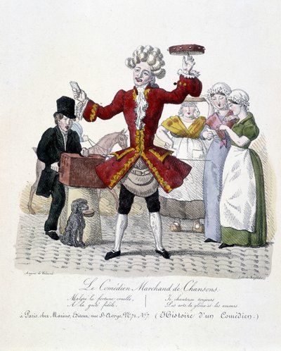 Komik obchodníka s písněmi, c. 1820 od Unknown artist
