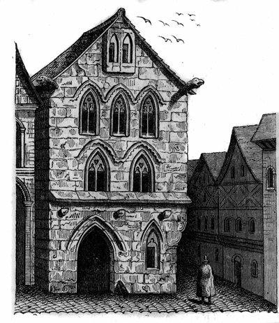 Templářský dům v Louviers v Normandii. od Unknown artist