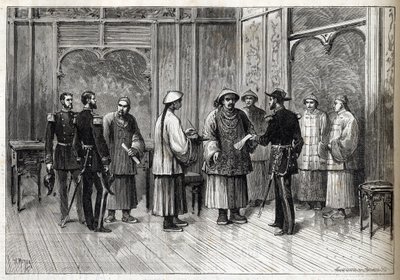 Tientsinská dohoda nebo úmluva Li-Fournier – dohoda Tientsin – úmluva Li-Fournier (Li Fournier) – 11. května od Unknown artist