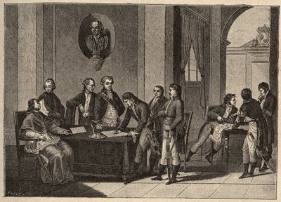 Tolentinská smlouva neboli Tolentinský mír je mírová smlouva podepsaná 19. února 1797 v italském Tolentinu mezi Francií a papežskými státy. (Mezi generálem Bonapartem a papežem Piem (Pio nebo Pius) VI. (1717-1799). Papež se zříká Avignonu od Unknown artist