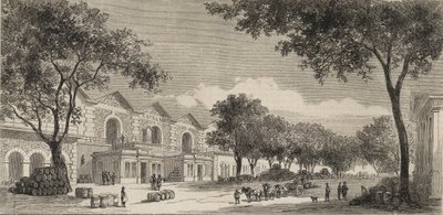 Wines Warehouse v Paříži v roce 1861 – čtvrť Eaux de vie od Unknown artist
