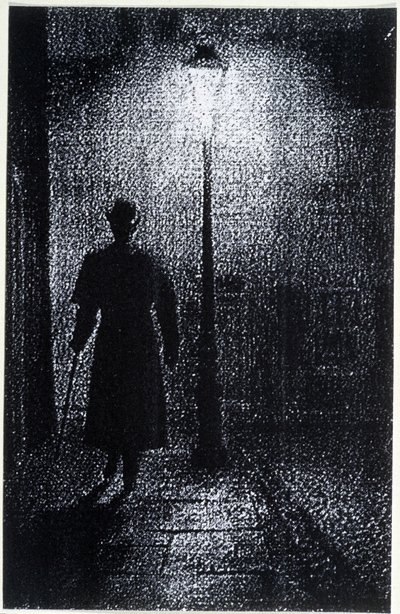 Atmosféra londýnských ulic v noci, konec 19. století od Unknown artist