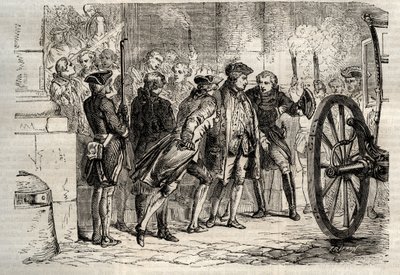 Útok Damiens (leden 1757) - (Robert-Francois Damier od Unknown artist