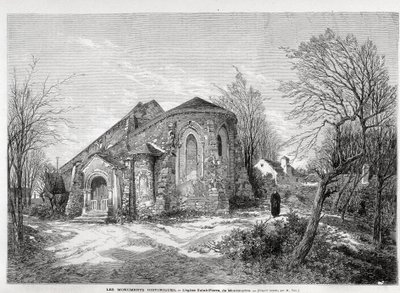 Kostel Saint Pierre de Montmartre - v „The Illustrated World““ z 5.4.1873 od Unknown artist