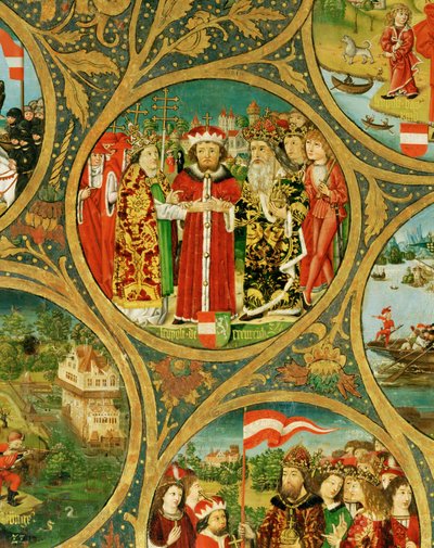 Rodokmen babenberských markrabat a vévodů, prvních vládců "Ostarrichi" od Unknown Artist