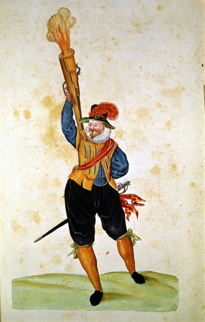 První střelné zbraně: z „Manuálu pirotechniky, zbraní a opevnění“ od Unknown artist