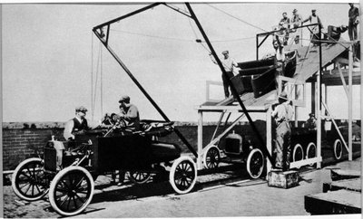 První výrobní linky Ford Motor Company, konec 19. století od Unknown artist