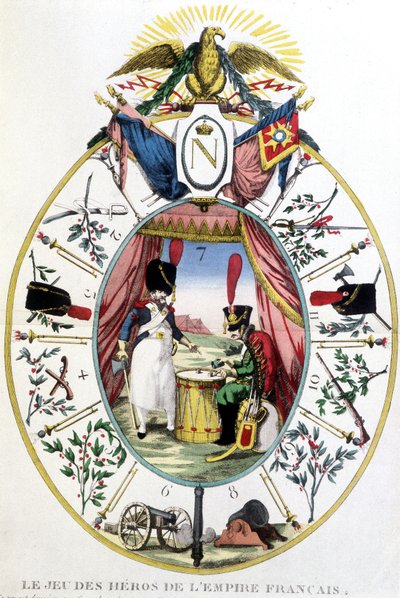 Hra na hrdiny francouzského císařství, deb. 19. století od Unknown artist