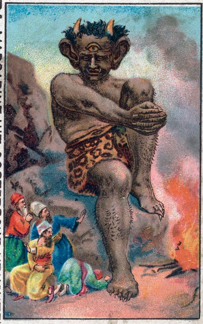 Obr. Nádherná dobrodružství Sindibáda (Sindibáda) námořníka. Populární příběh 1001 nocí (tisíc a jedna noc). Chromolitografie konce 19. století. od Unknown artist