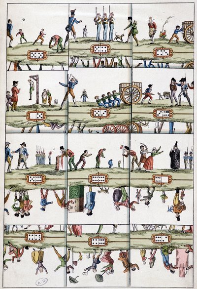 Ilustrovaná domino mapa - Arts Déco, n.d. od Unknown artist