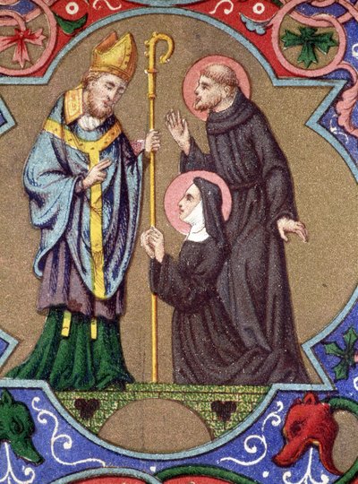 Život svatého Františka z Assisi. počátek 20. století (chromo) od Unknown Artist