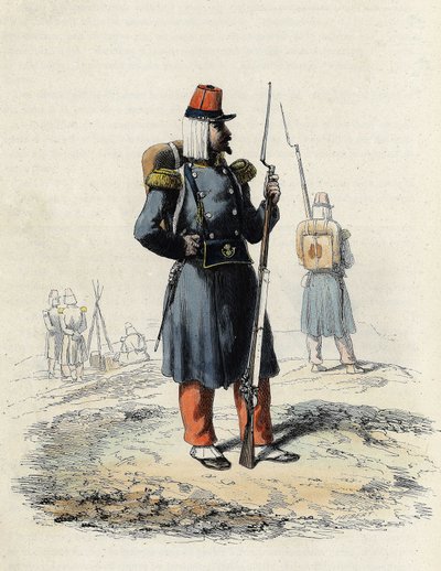 Lehká pěchota francouzské armády během výpravy do Alžíru v roce 1830, In „“L