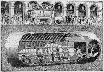 Proražení silnice pod ulicí Rivoli v roce 1895. od Unknown artist