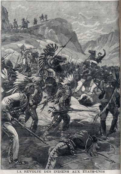 Indická vzpoura s červenou kůží ze severní Minnesoty ve Spojených státech v roce 1898. od Unknown artist