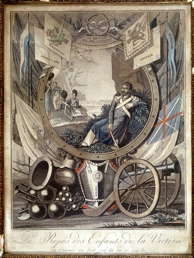 Zbytek dětí vítězství: alegorie o vojácích z napoleonské války. n. d.. 19. století. od Unknown artist
