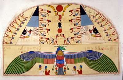 Duch Chnuphis - v “”Památkách Egypta a Horní Núbie”” od Ippolita Roselliniho (Rossellini). od Unknown artist