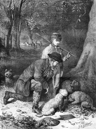 Lanýže. Rytina z roku 1870. od Unknown artist