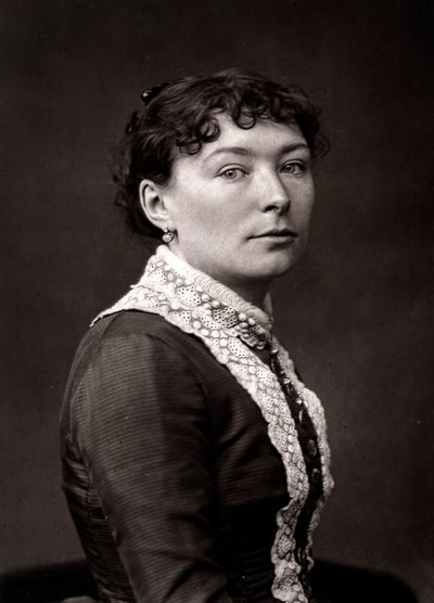 Umělkyně Virginie-Elodie Demont-Breton vylíčená u příležitosti pařížského salonu v roce 1883 od Unknown