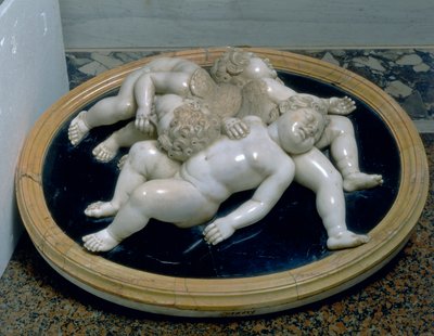 Tři spící putti od Unknown artist