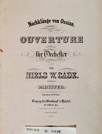 Titulní strana notového záznamu Souvenirs D