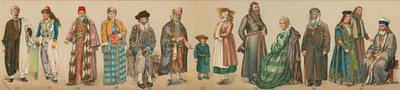 Tradiční židovské kroje, z "The Jewish Encyclopedia". od Unknown artist